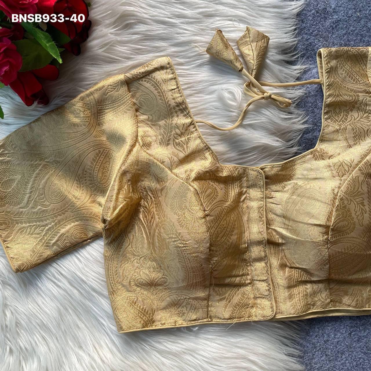 Pure Banarasi Silk-Golden